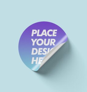 Free_ Round_ Sticker Mockup_Design_www.mockupgraphic.com