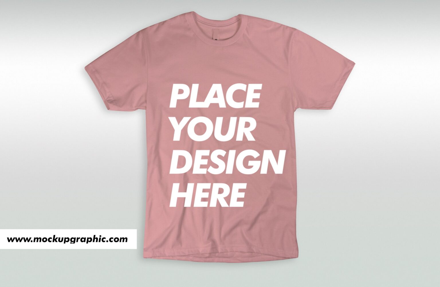 Free Simple T-Shirt Mockup Design - Mockup Graphic