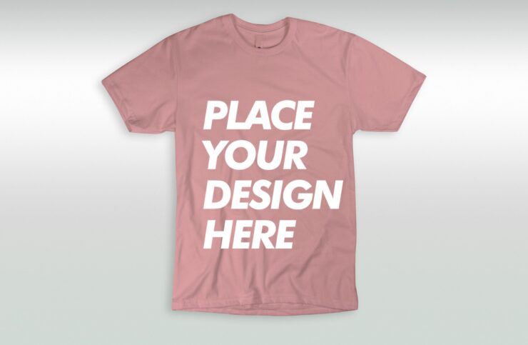 Free Simple T-Shirt Mockup Design - Mockup Graphic