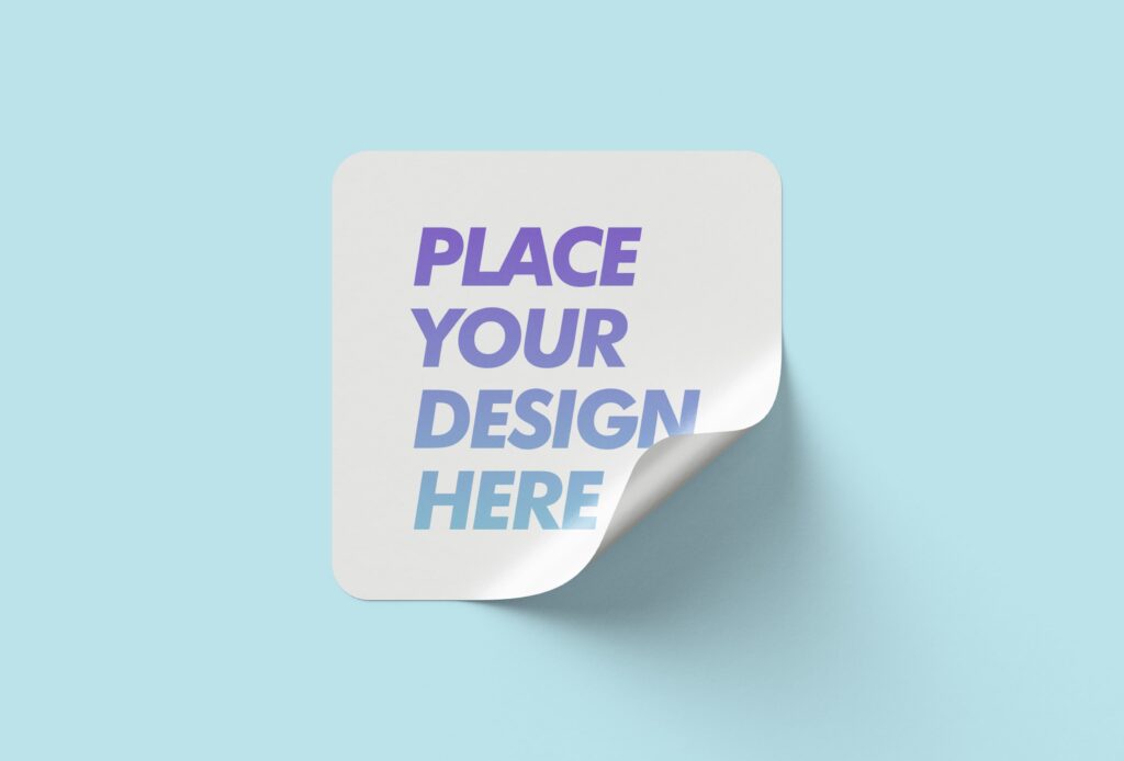 Free_ Square_ Sticker Mockup_Design_www.mockupgraphic.com