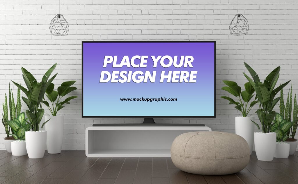 Free_ Modern_ TV_ Mockup_Design_www.mockupgraphic.com