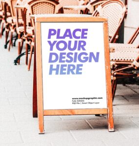 Free_ Outdoor_ Stand_ Banner_ Mockup_Design_www.mockupgraphic.com