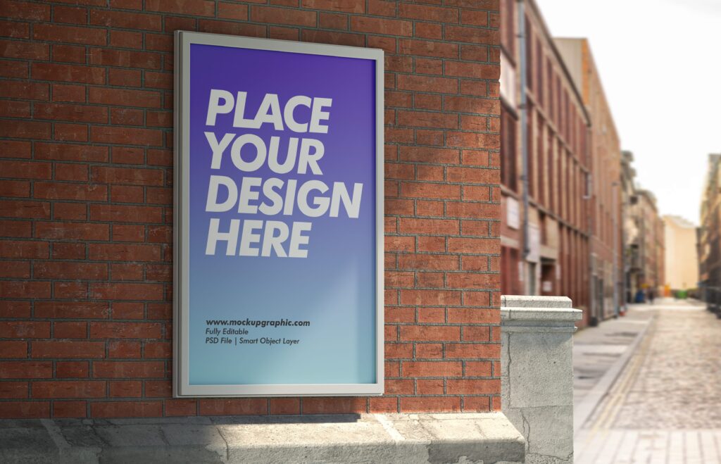 Free_ Outdoor_ Street_ Poster_ Mockup_Design_www.mockupgraphic.com