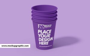 Free_ Stacked_ Cups_ Mockup_Design_www.mockupgrphic.com