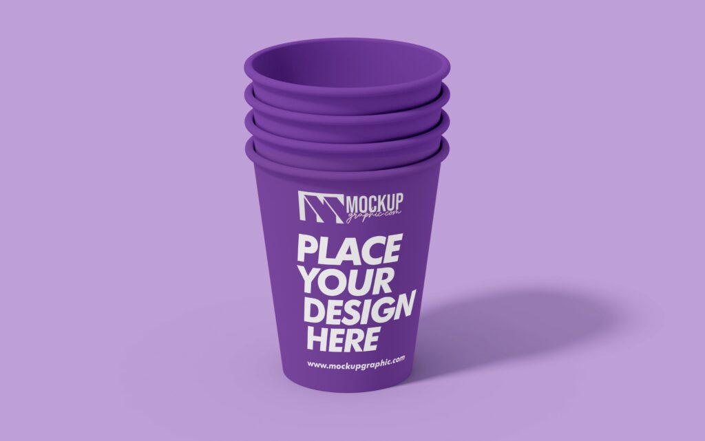 Free_ Stacked_ Cups_ Mockup_Design_www.mockupgrphic.com