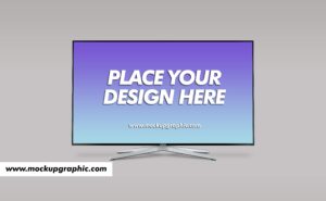 Free_ Standing_ TV_ Mockup_Design_www.mockupgraphic.com