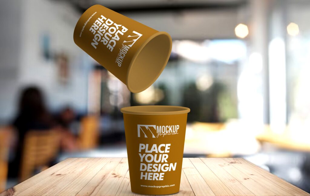 Free_ Two_ Coffee_ Cups_ Mockup_Design_www.mockupgraphic.com