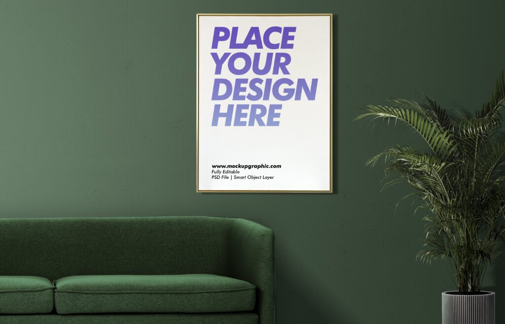 Free_ Wall_ Frame_ Mockup_Design_www.mockupgraphic.com