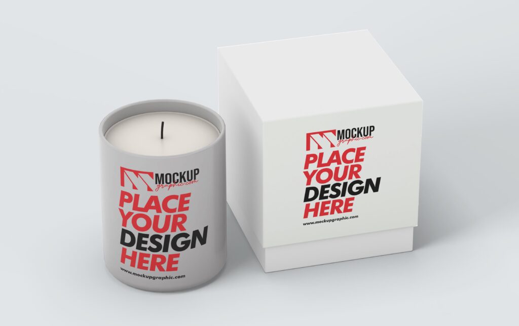 PSD_ Candle_ And_ Box_ Mockup_Design_www.mockupgraphic.com