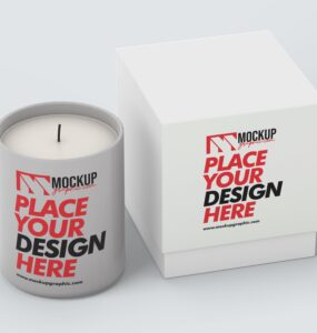 PSD_ Candle_ And_ Box_ Mockup_Design_www.mockupgraphic.com