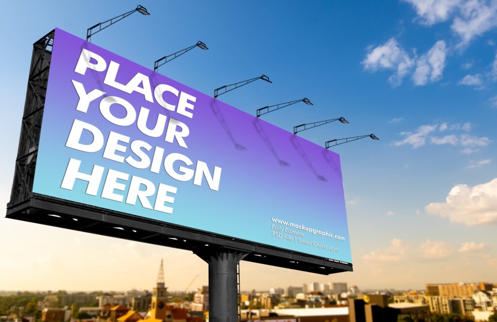 Road_ Side_ Bill Board Mockup_Design _www.mockupgraphic.com