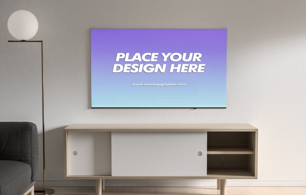 Samsung_ TV_ Mockup_Design_www.mockupgraphic.com