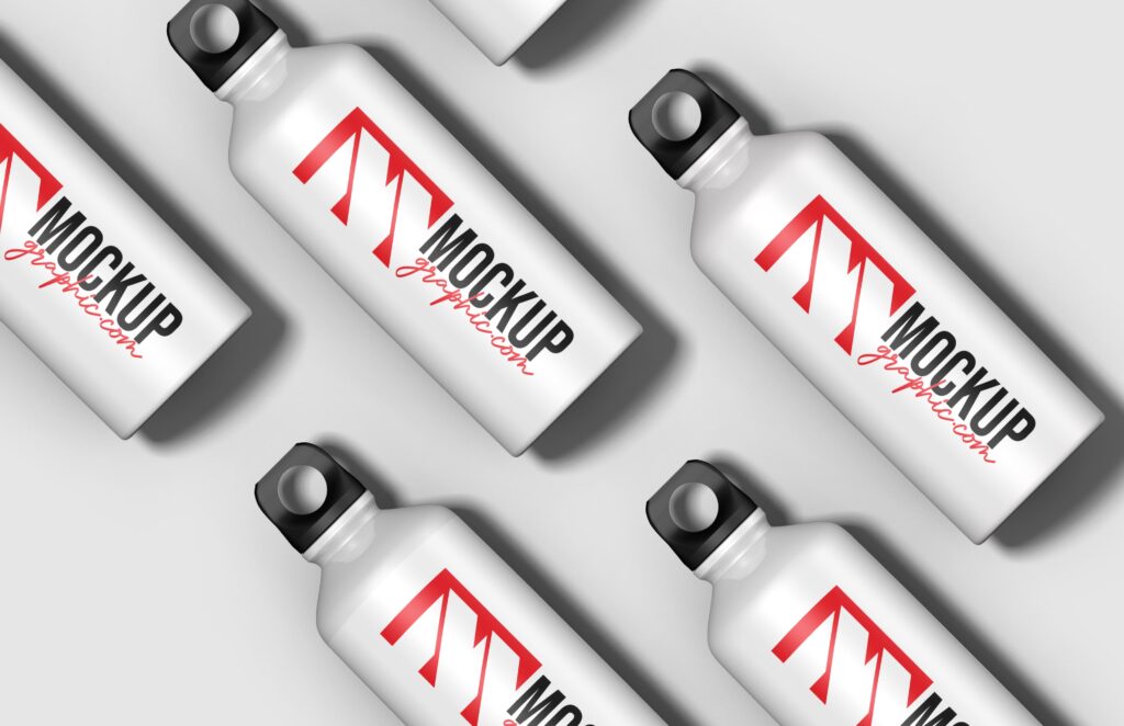 Water_ Bottle_ Packing_ Mockup_ Design_Design_www.mockupgraphic.com