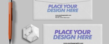 Envelope_ With_ Paperweight_ Mockup_Design_www.mockupgraphic.com