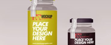 Free_ Jar_ Set_ Mockup_Design_www.mockupgraphic.com