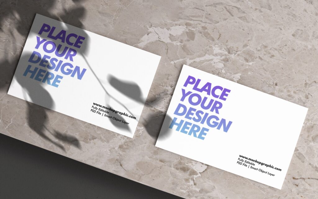 Free_ PSD_ Business_ Card_ Mockup_ With_ Botanical_ Shadow_ Mockup_ Design_www.mockupgraphic.com