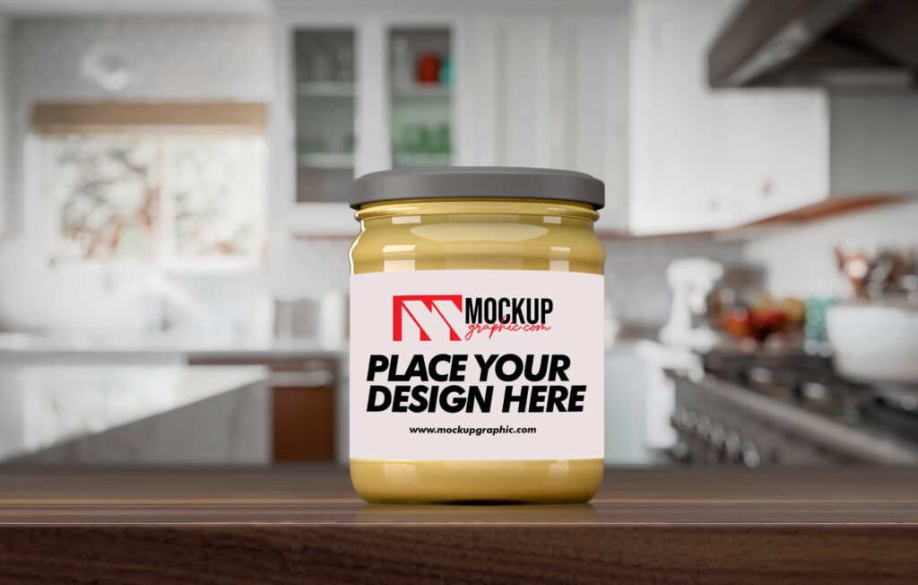 PSD_ Clear_ Sauce_ Jar_ Mockup_Design_www.mockupgraphic.com