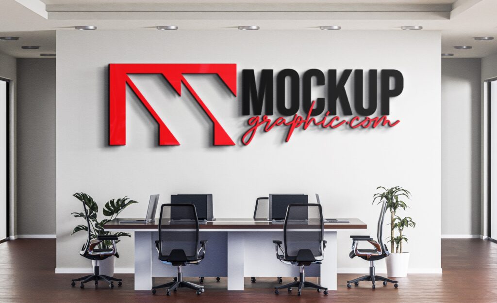 White_ Wall_ Realistic_ 3d_ Logo_ Mockup_Design_www.mockupgraphic.com