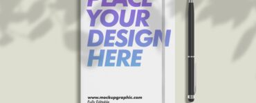 PSD_Notebook_With Pencil_Mockup_Design_www.mockupgraphic.com