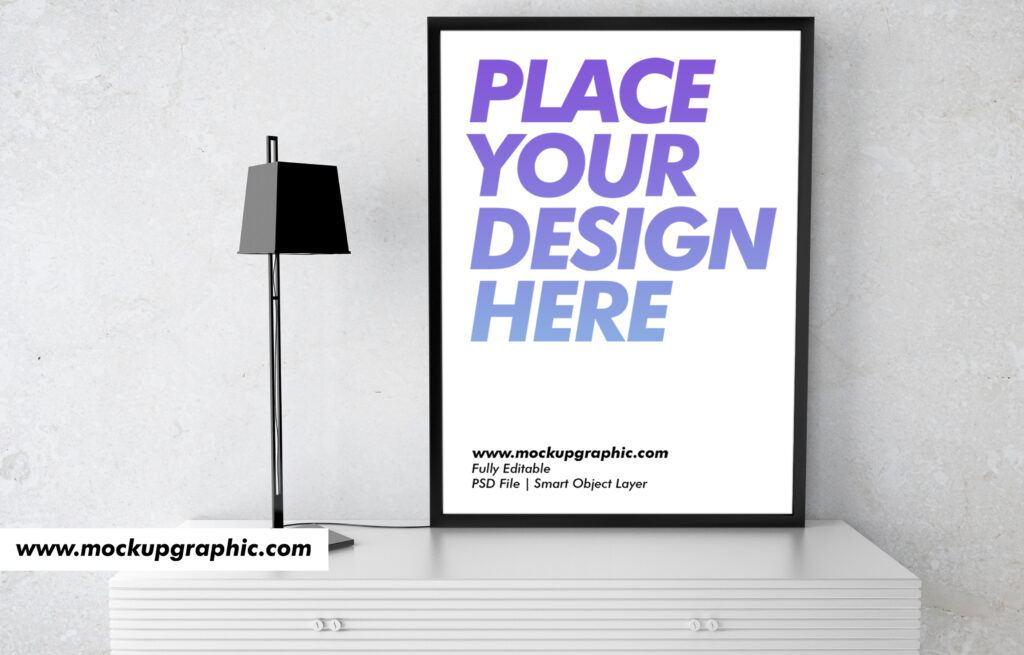 Lamp-Adorned_Frame_Mockup_Design_www.mockupgraphic.com